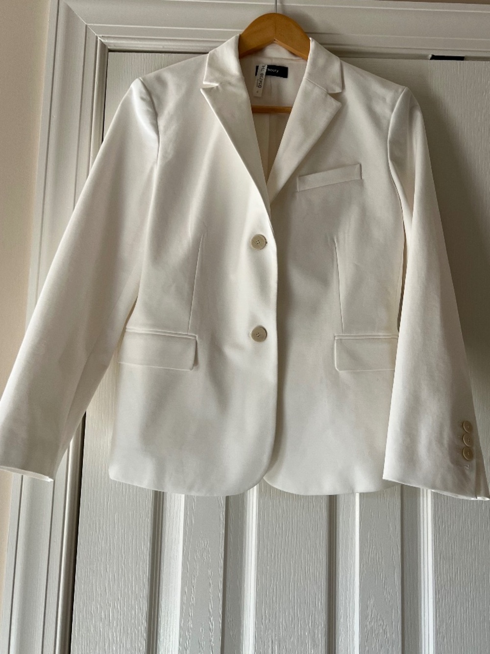 Theory Shrunken Style Two Button Blazer Size 10